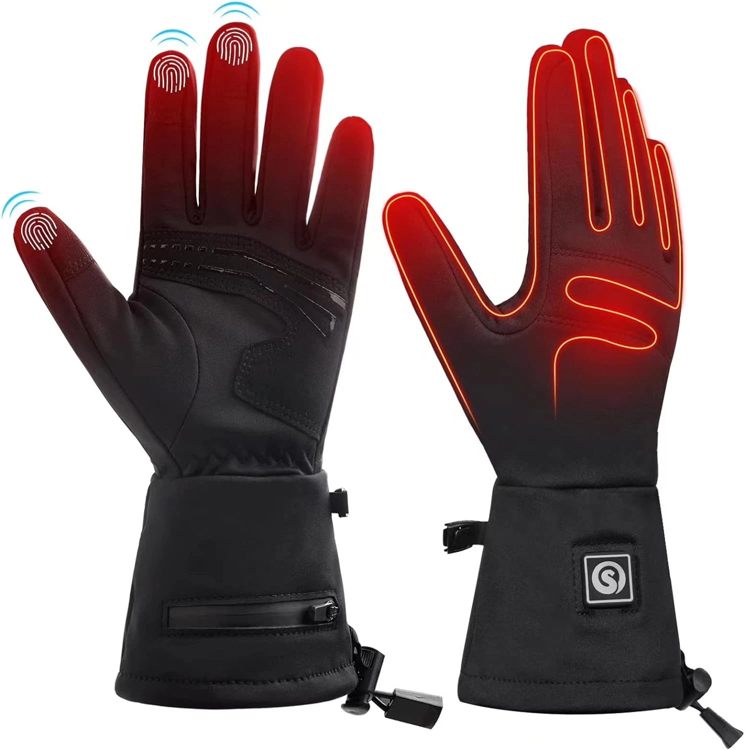 Rechargeable Heated Waterproof Gloves for Men & Women - Winter Hand Warmers