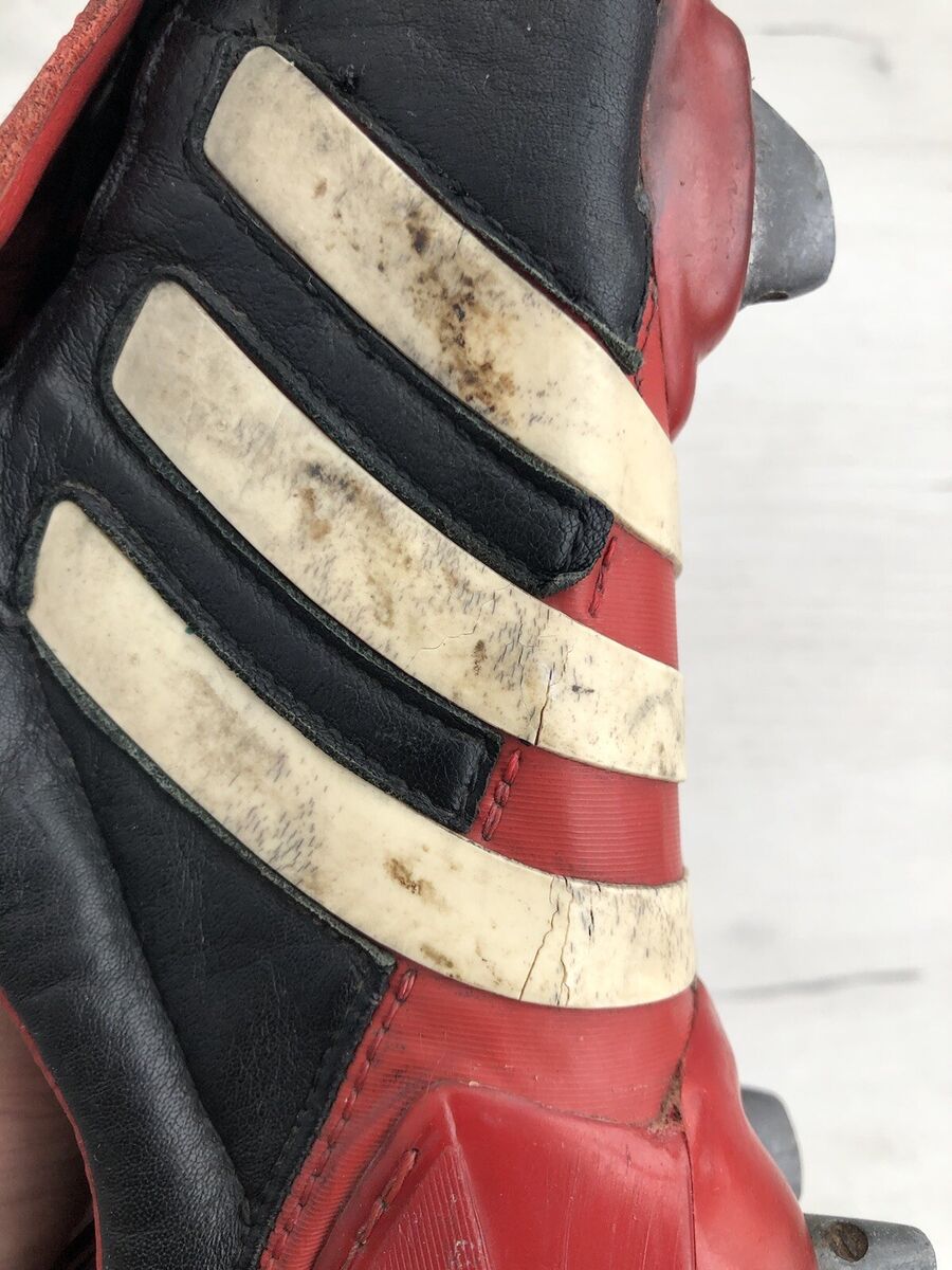 Adidas Predator Mania SG Black Red Leather Football Boots Adidas Predator Mania SG Black Red Leather Football Boots