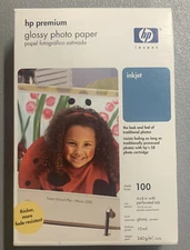 HP Premium Glossy 4X6 Ink Jet Picture Photo Paper ~ 100 Sheets ~ Sealed