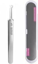 1pcs Curved Tweezers Blackhead Remover Pimple Extractor Acne Blemish Tool