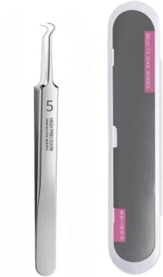Curved Tweezers Blackhead Remover Pimple Extractor Popper Acne Blemish Comedone