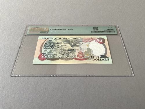 Bermuda 50 Dollars P-48 1997 PMG 65 EPQ - Picture 3 of 4