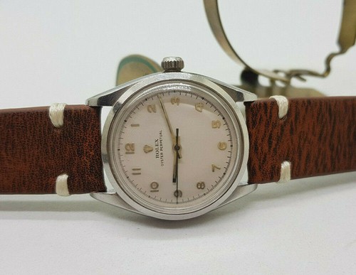 RARE VINTAGE ROLEX PERPETUAL 1530  WHITE DIAL AUTOMATIC MAN