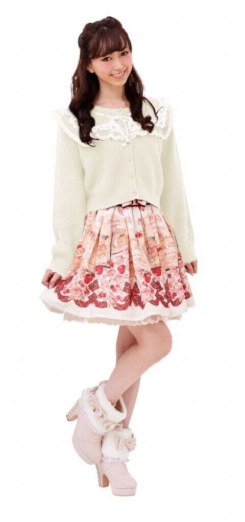 Liz Lisa Teddy Bear Book Skirt - gyaru jfashion harajuku Liz Lisa Teddy Bear Book Skirt - gyaru jfashion harajuku