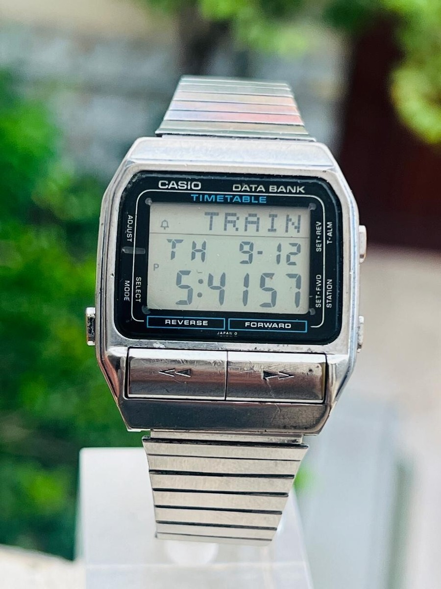 RARE Vintage Casio 662 DBT-700 DATA BANK Digital TIMETABLE Mens