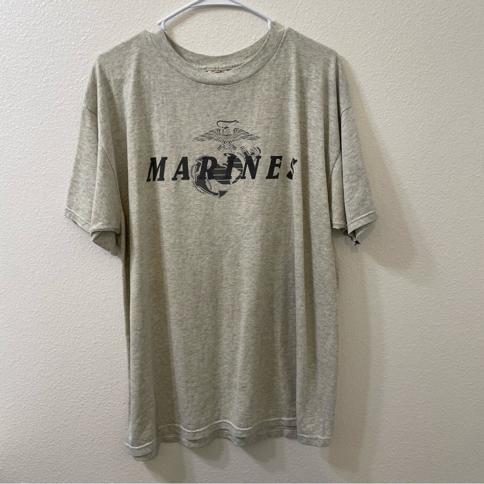 Fruit of the loom marines t shirt gray xl
