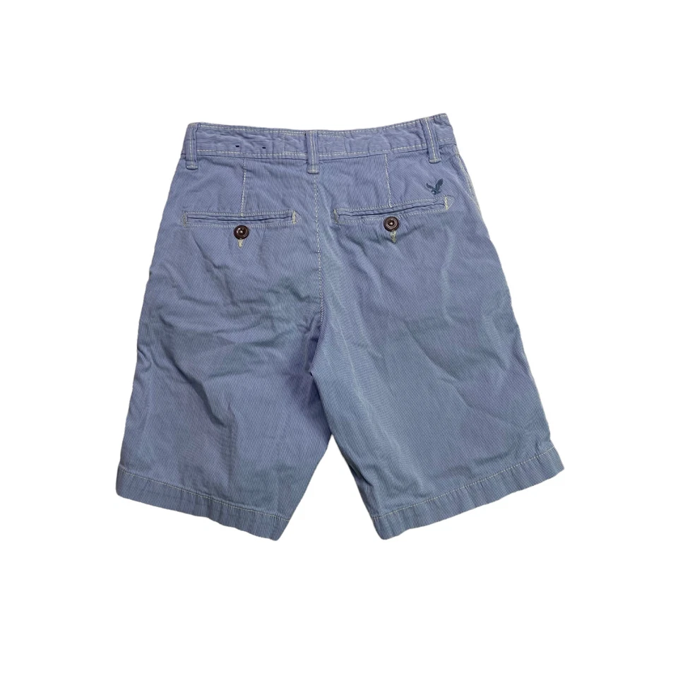 Шорты мужские American Eagle размер 26 активные гибкие классический крой железнодорожная полоса синие - Изображение 2 из 4