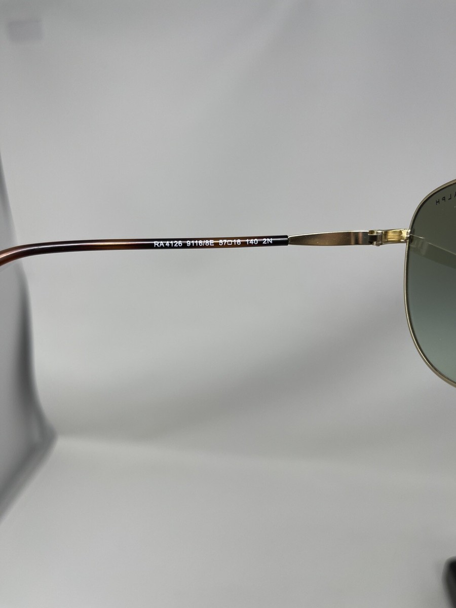 RALPH LAUREN Sunglasses RA4126 9116/8E GOLD GREEN 57 [] 16  display picture 1