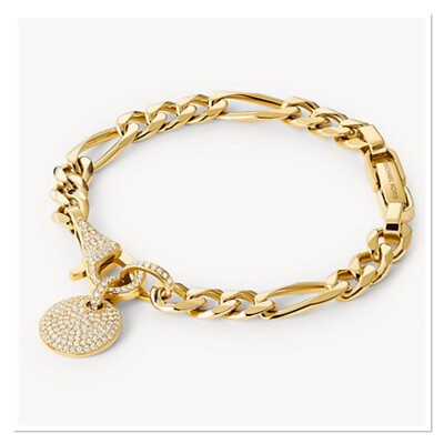 MICHAEL KORS Mercer Link 14k Gold-Plated Sterling Silver Statement