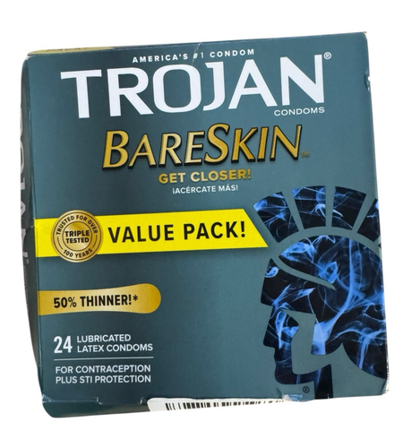 Trojan Bareskin Premium Thin Lubricated Condoms - 15 of 24 Count - Ex: 1/29