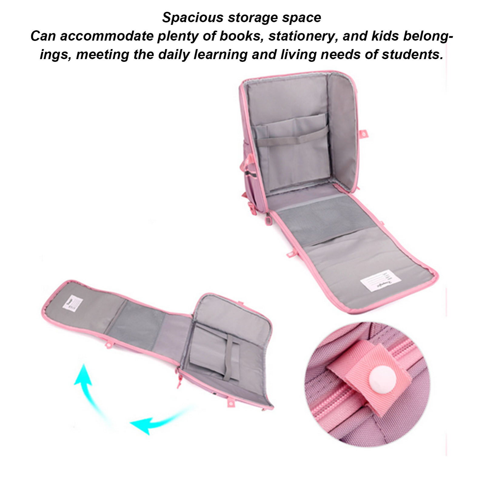 Mochila Trolley Niños Desmontable Grande Bolso Escolar con 2 Ruedas Rodantes Regalo