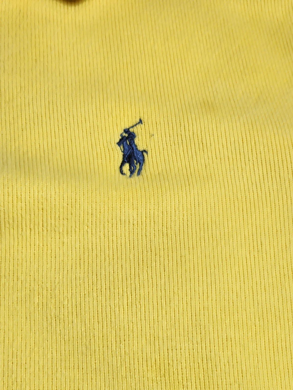 Polo Ralph Lauren maglione uomo giallo medio pullover quarto zip felpa pony
