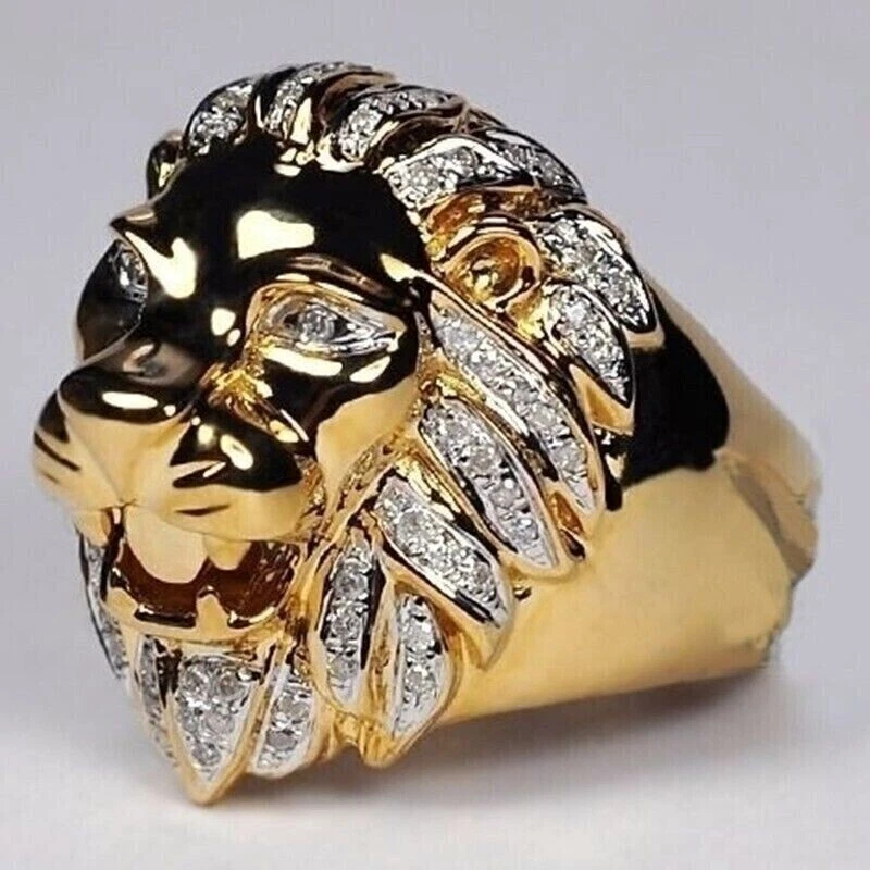 Lion head on sale pinky ring
