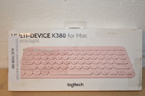 Logitech Multi-Device K380 ROSE keyboard. Bluetooth. New but box wear. PC, Mac.. - Afbeelding 1 van 3