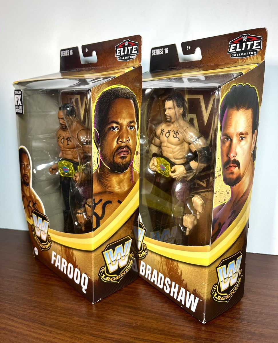 WWE Elite Collection Legends Figure Bundle: FAAROOQ & BRADSHAW