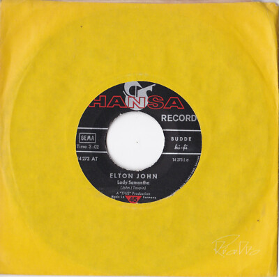 Elton John -Lady Samantha / All Across The Havens- 7'' 45 Hansa (14 273 AT)