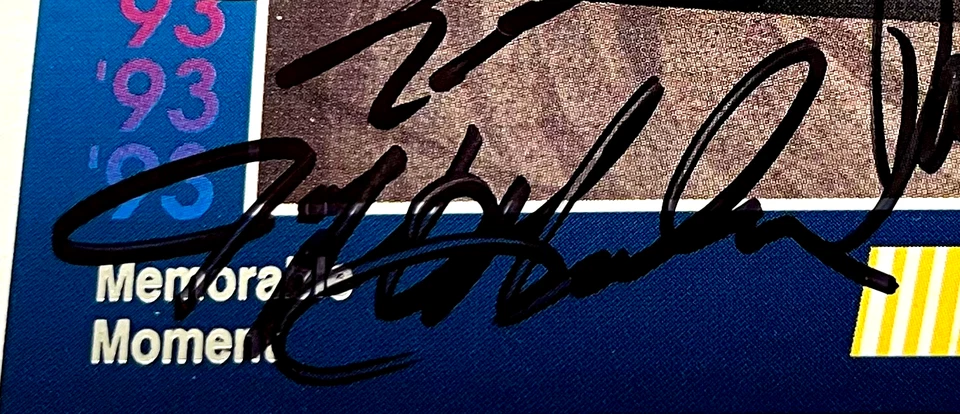 Dale Earnhardt,  Davey Allison, Gordon, Elliott NASCAR Maxx Autographed Signed - Image 4 of 4