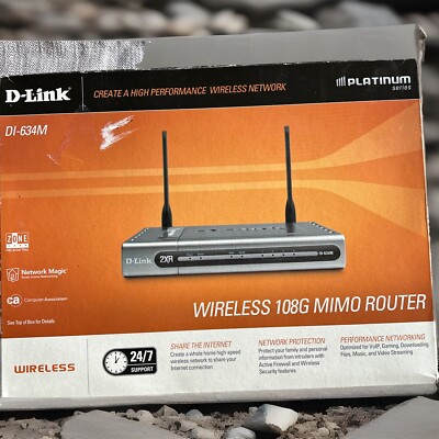 D-Link DI-634M 108 Mbps 4-Port 10/100 Wireless G Router