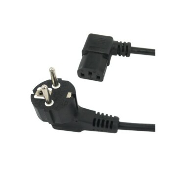 2m IEC NETZKABEL MONITOR PC WASSERKOCHER C13 KABEL EU 2 PIN C13 EUROSTECKER