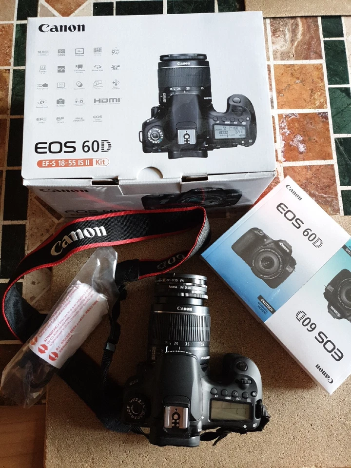 Canon EOS 60D Spiegelreflex DSLR EF-S 18-55 IS|| Kit In OVP zusätzlich Pol u. UV - Bild 2 von 4