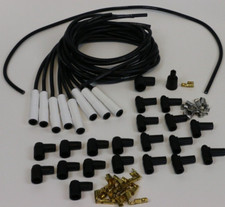 Sbc Bbc Ceramic Extreme Heat Spiral Spark Plug Wires 180 Straight 8mm Ford 350