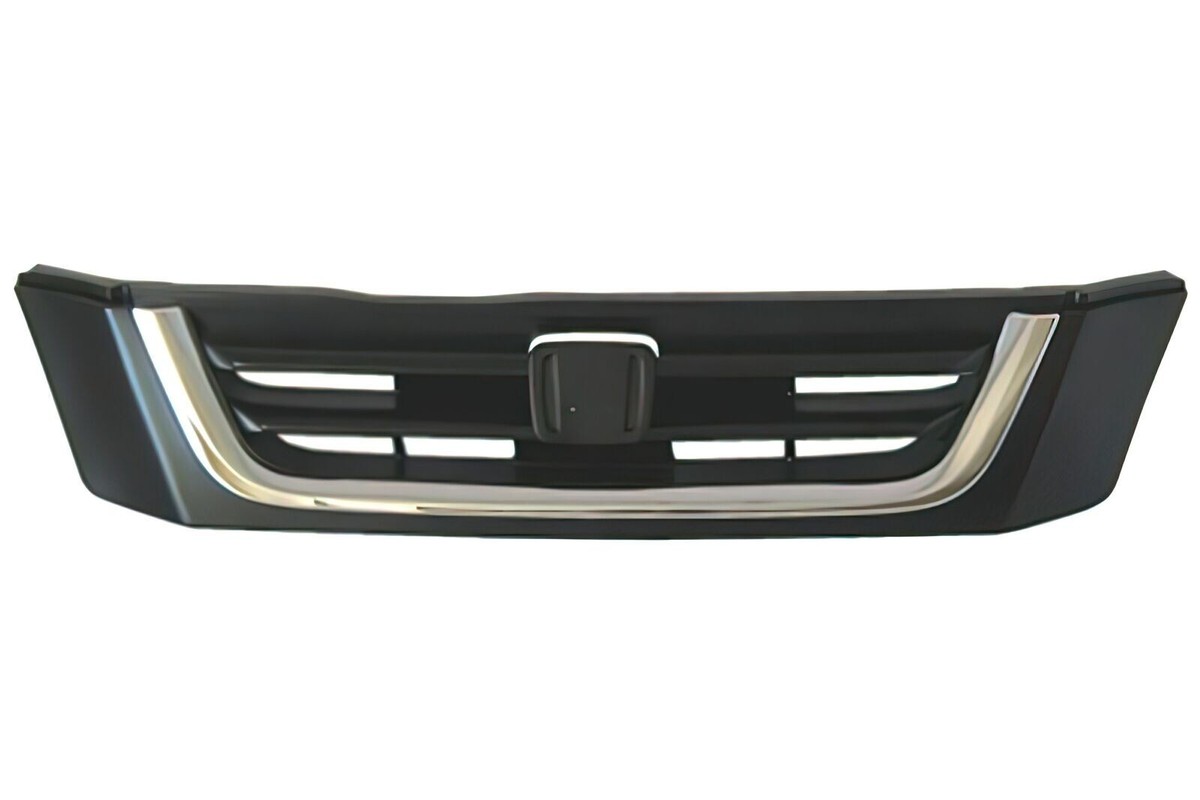 New Front Black Grille w/ Chrome Molding For 1997-2001 Honda