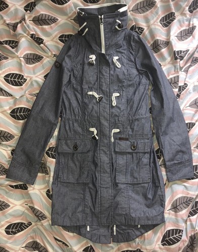 Dreimaster Ladies Blue Grey Cotton Anorak XS - Picture 5 of 12