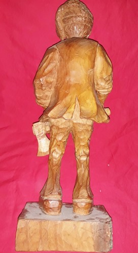 Sculpture en bois effectuée par un MOF Bucheron de 40 cm de haut N° 742/2 - Foto 6 di 13