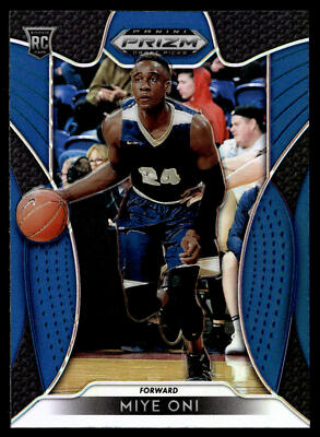 2019 Panini Prizm Draft Picks Miye Oni #60 Prizms Blue Yale Bulldogs