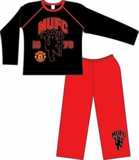 Official Mnchester United Football Club Crest Pyjamas Boys Girls Age 5-6 Years