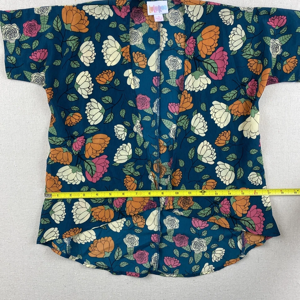 Lularoe девочек кимоно рубашка цветочный паттер размер 2T (1) зеленый многоцветный цветы  - Изображение 2 из 4