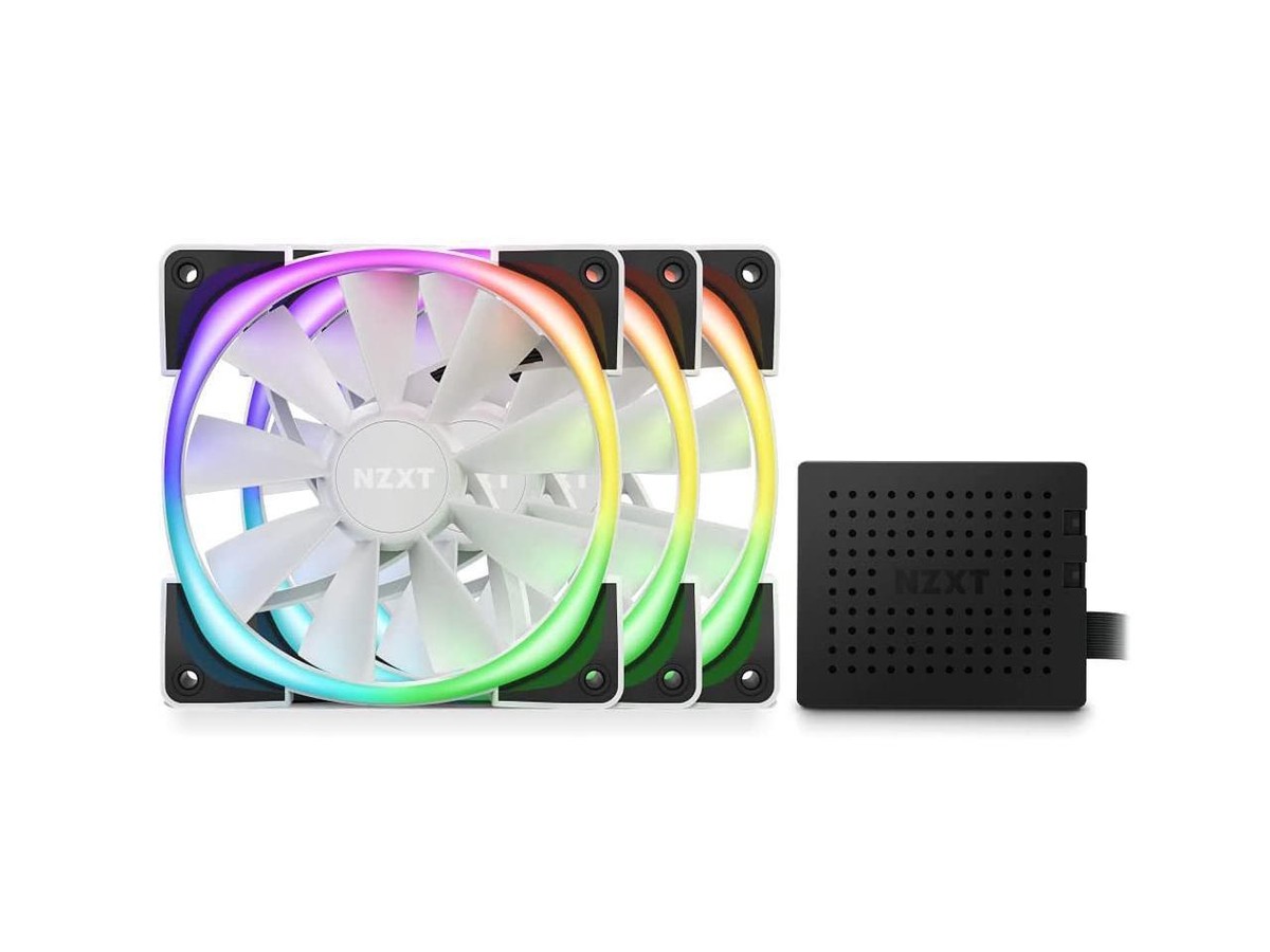 NZXT AER RGB 2 新品未開封　WHITE ホワイト　ファン NZXT AER RGB 2 120mm RGB White Fluid Dynamic Bearing PWM Fan