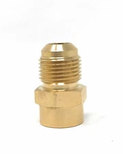 1/2" Male Flare x 3/8 Female Flare Brass Reducer coupling to adapt 1/2" to 3/8"