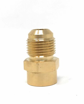 1/2'' Male Flare x 3/8 Female Flare Brass Reducer coupling to adapt 1/2'' to 3/8''