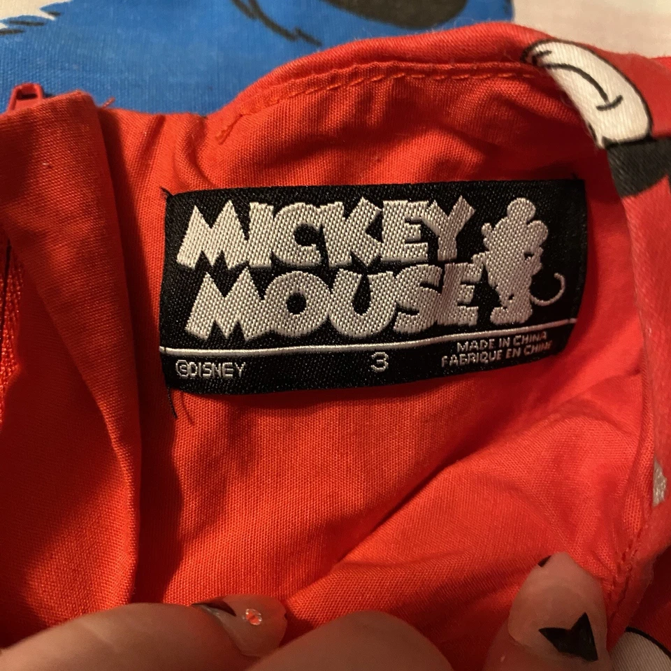 Disney Store Mickey Minnie Mouse Tutú Vacaciones Tul Vestido Niño’s Talla 3 Lunares Rojos Foto 4 de 4