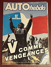 Auto Hebdo AutoHebdo 328 du 29 Juillet 1982 Ricard F1 Arnoux Prost Renault Re30