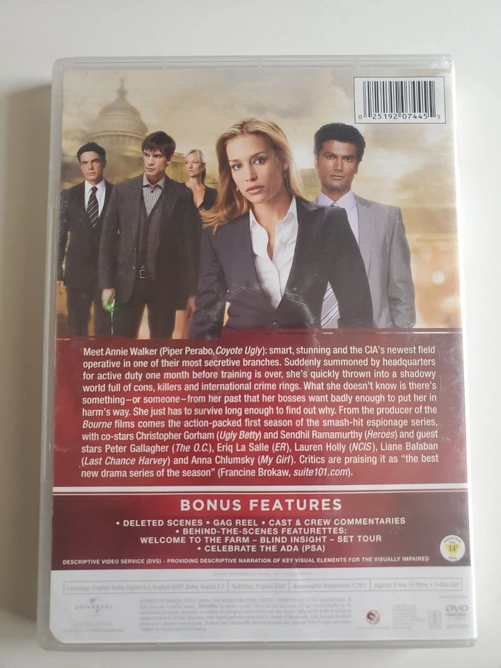 Covert Affairs Season One DVD Universal Studios - Image 2 of 4
