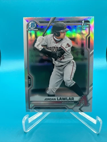 Jordan Lawlar 2021 Bowman Draft Chrome RC #BDC-194 1st Prospect REFRACTOR