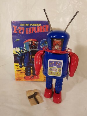 ミュージシャン X-27 EXPLORER BRAND NEW TIN TOM TOY X-27 EXPLORER FRICTION POWERED TIN
