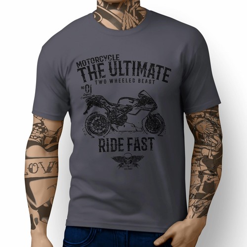 Camiseta JL Ultimate Illustration For A Ducati 1098S para Fanático de Motocicleta - Imagen 10 de 24