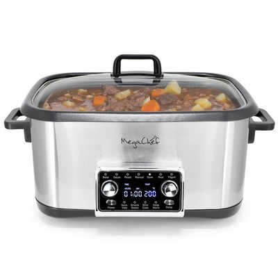 Deluxe 8 Quart 12-in-1 Programmable Multi Cooker with Sous Vide and Multi-Fun...