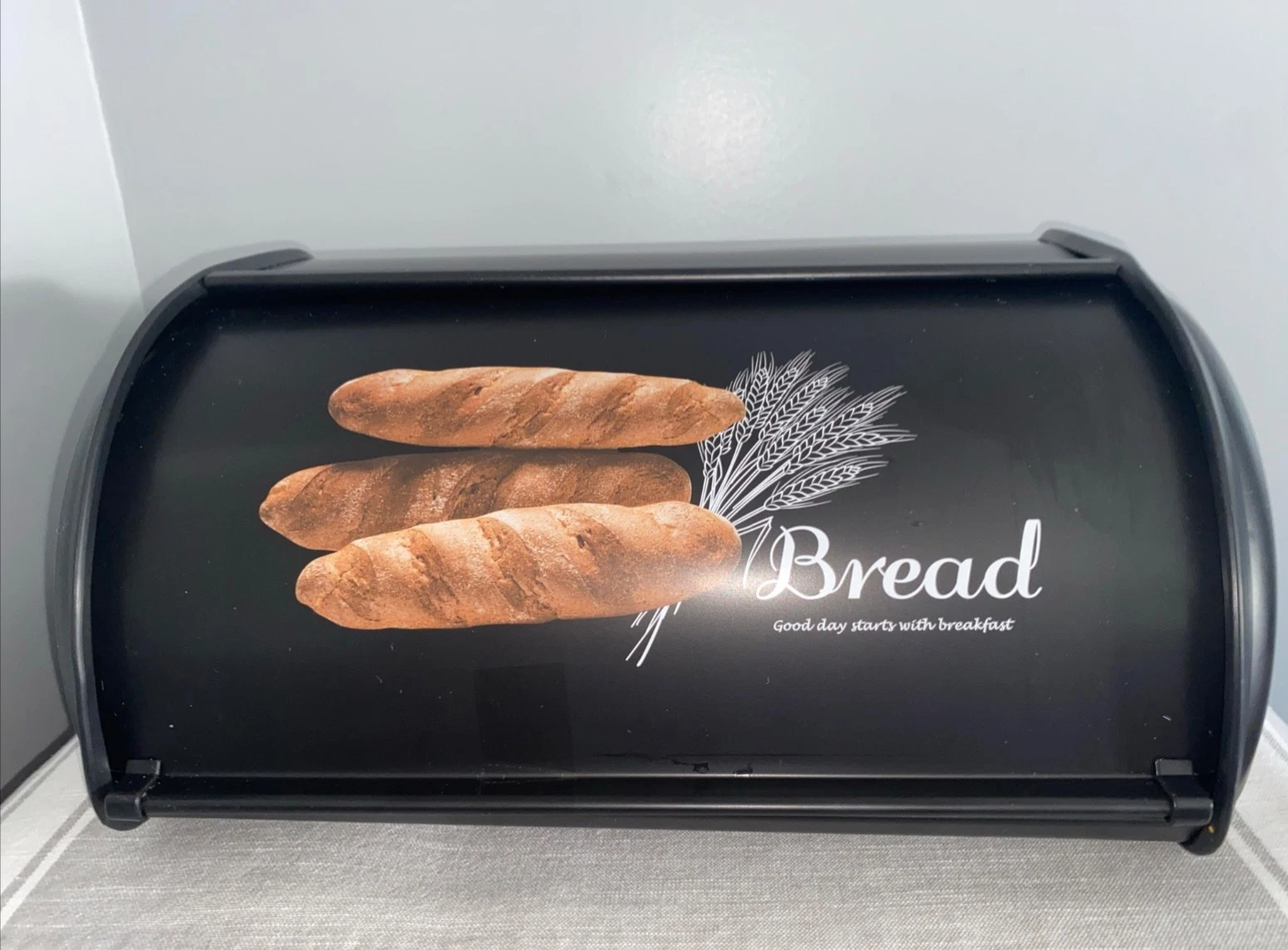 Black Metal Bread Box for Kitchen Countertop - Stainless Steel
Opens in a new window or tab