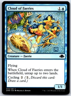 Cloud of Faeries 43 C Dominaria Remastered Magic: The Gathering NM