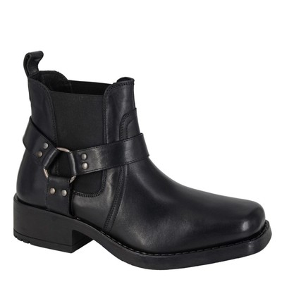 Woodland Low Harley Herren Western Harness Leder Stiefeletten Biker Boots