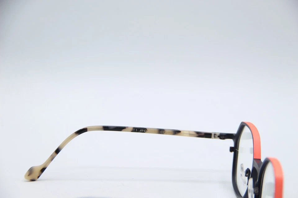 NUEVAS GAFAS FACE A FACE ZENIT 1 COL 933 HO CUERNO NEGRO NARANJA AUTÉNTICAS 49-19 Foto 3 de 4