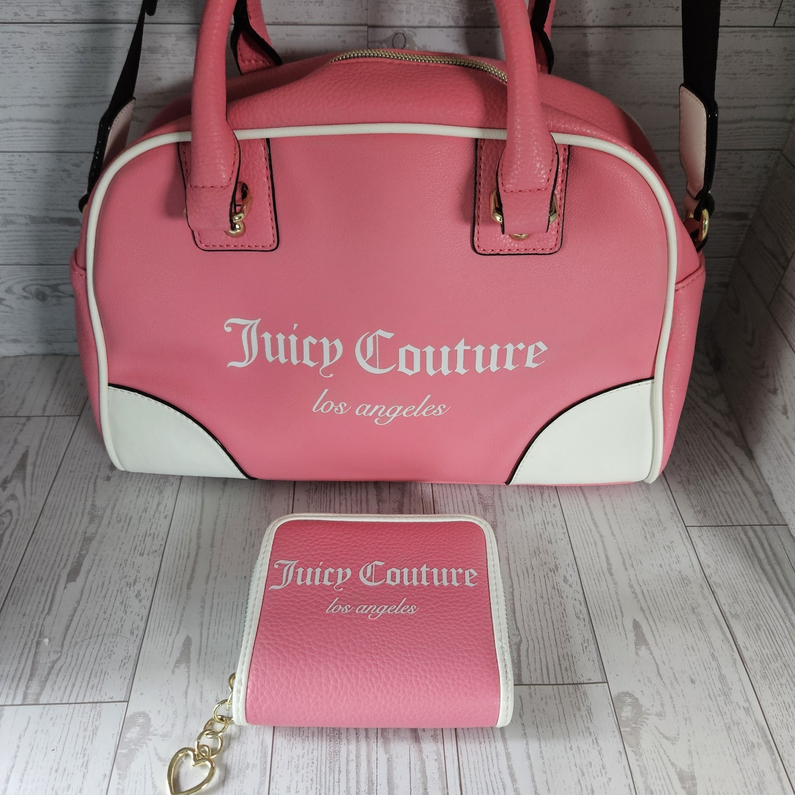 Juicy Couture Fashionista Sports Bowler Crossbody Bag With Matching Wallet