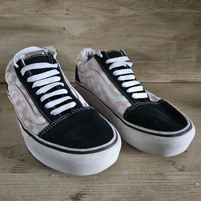 Vans Old School Vans Platform Checkerboard UK Size 6