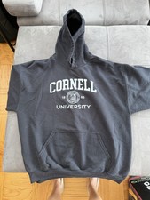 Cornell Black Pull Over Sweatshirt Size L