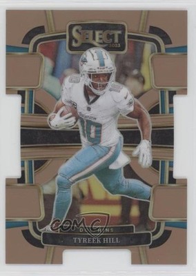2023 Panini Select Concourse Copper Prizm Die-Cut 76/299 Tyreek Hill #62 0c6