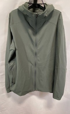 Lululemon Men's Warp Lite Jacket Green Hooded Full Zip Athletic Sz XXL